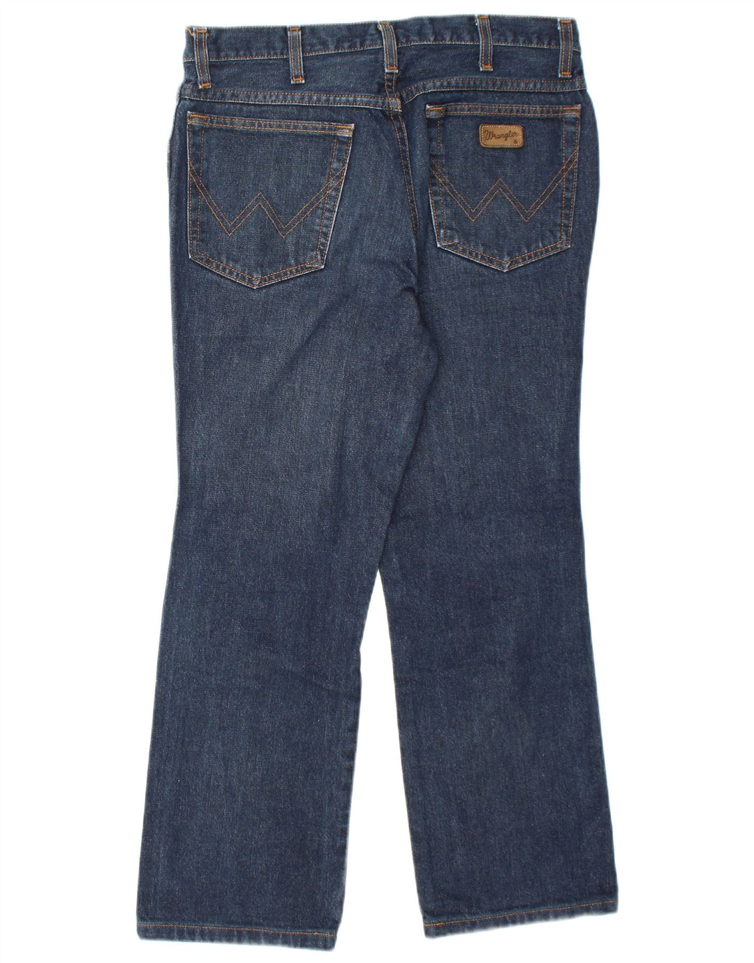 Wrangler Herre Alaska Straight Jeans W33 L27 Blå Bomuld