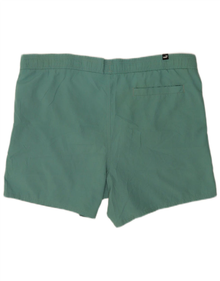 Puma Herre grafiske badeshorts Stor grøn polyester