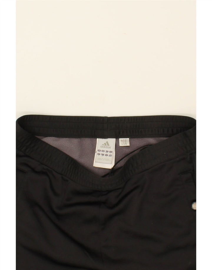 ADIDAS Womens Capri Tracksuit Trousers Joggers UK 12 Medium Black Vintage Adidas and Second-Hand Adidas from Messina Hembry 