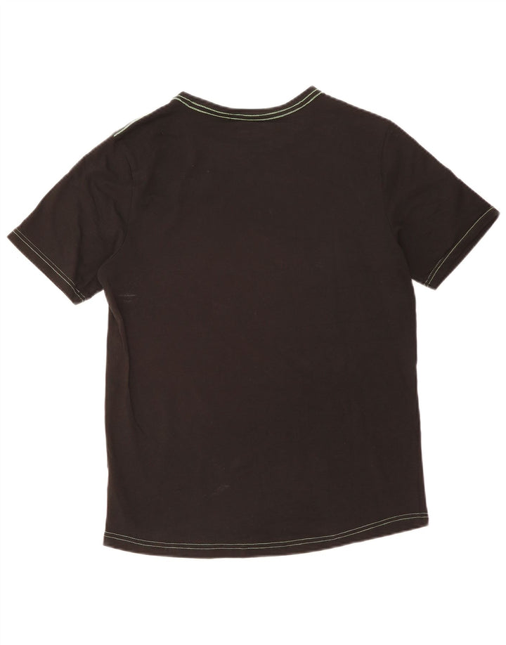 Jeckerson Herre grafisk T-shirt Top Stor sort bomuld