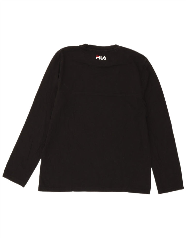 FILA Herre Top Langærmet Medium Sort Bomuld