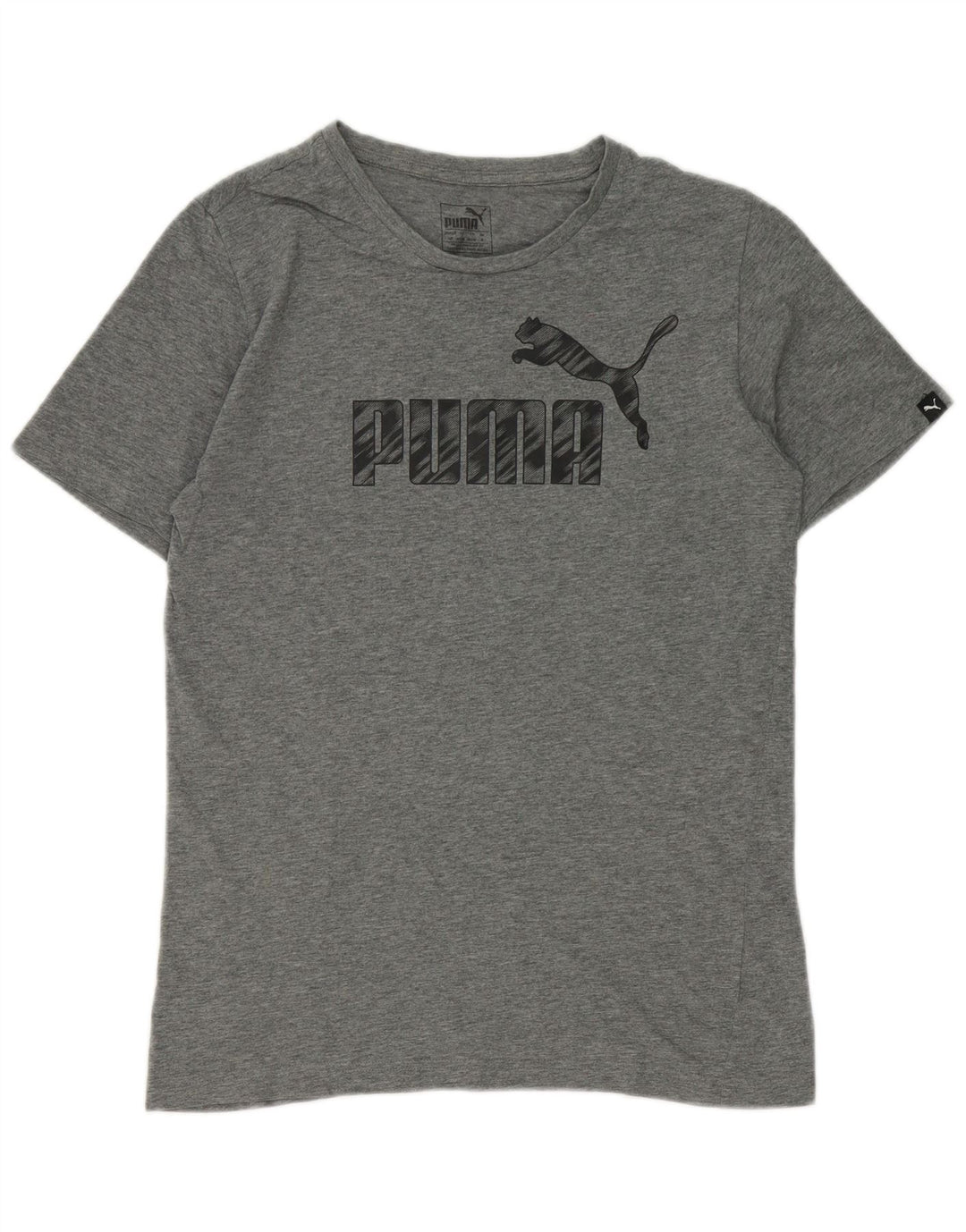 Puma Herre Grafisk T-Shirt Top Lille Grå