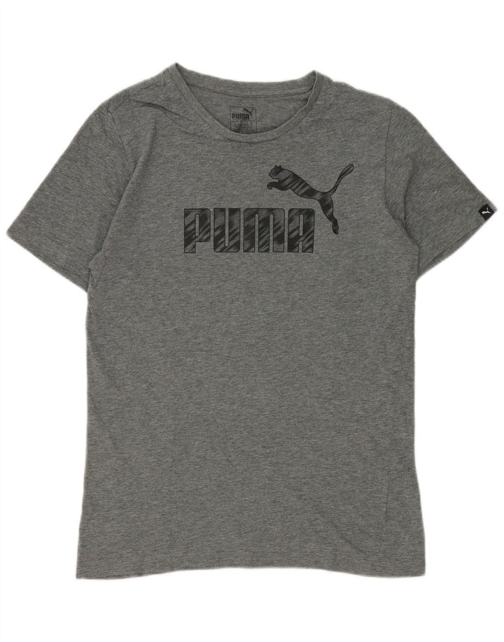 Puma Herre Grafisk T-Shirt Top Lille Grå