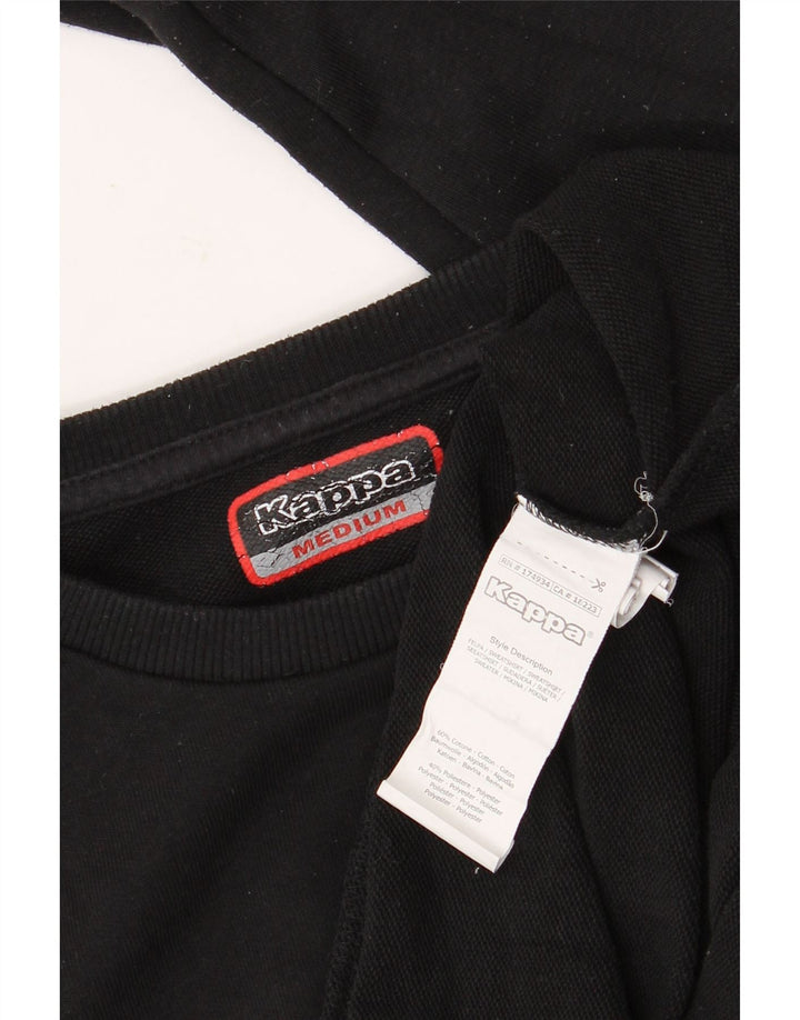 Kappa Herre sweatshirt Jumper Medium Sort Bomuld