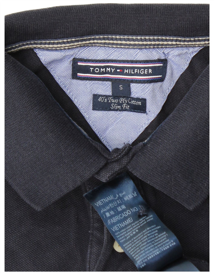 TOMMY HILFIGER Slim Fit poloshirt til mænd Lille marineblå bomuld