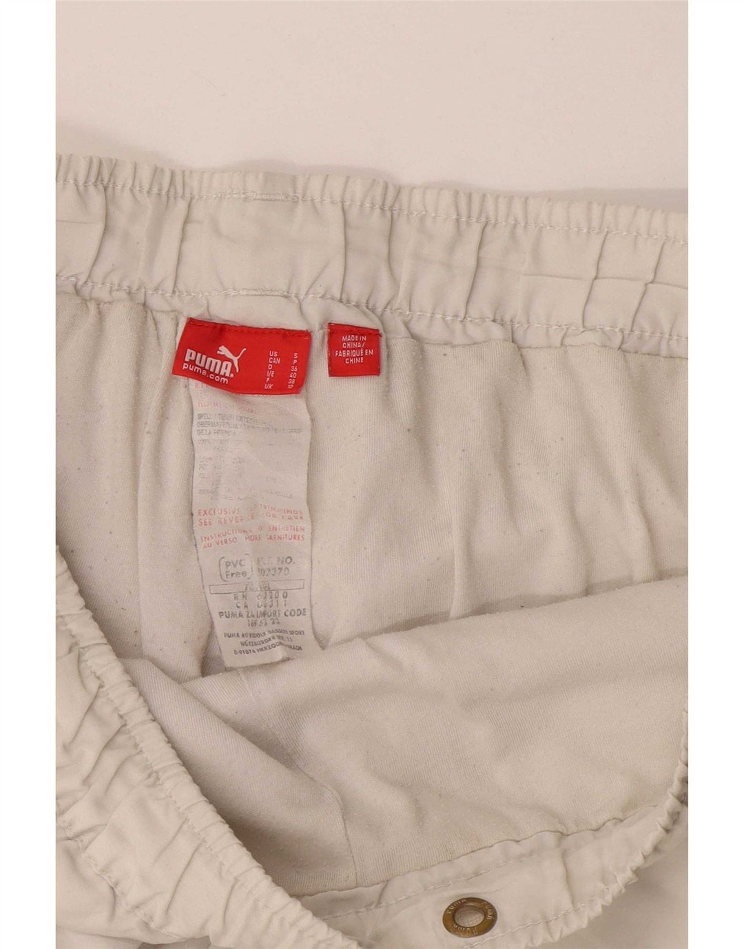 Puma Bermuda sportsshorts til kvinder UK 10 Small White Nylon