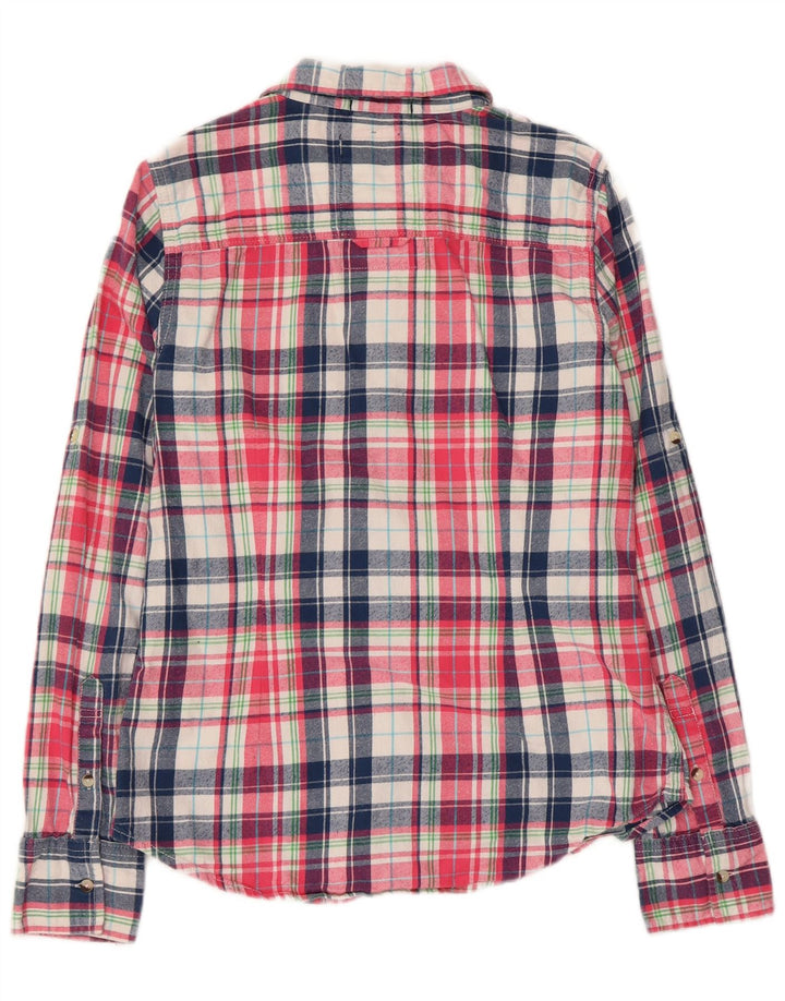 Superdry Womens Classic Fit Flanelskjorte UK 12 Medium Flerfarvet Bomuld