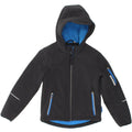 NORTHVILLE Boys Hooded Windbreaker Jacket 7-8 Years Black Vintage Northville and Second-Hand Northville from Messina Hembry 