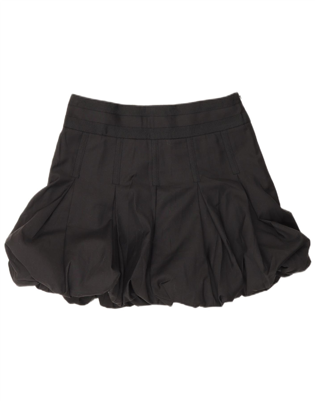 Ted Baker Dame Mini Bubble Skirt Størrelse 3 Medium W32 Sort Uld