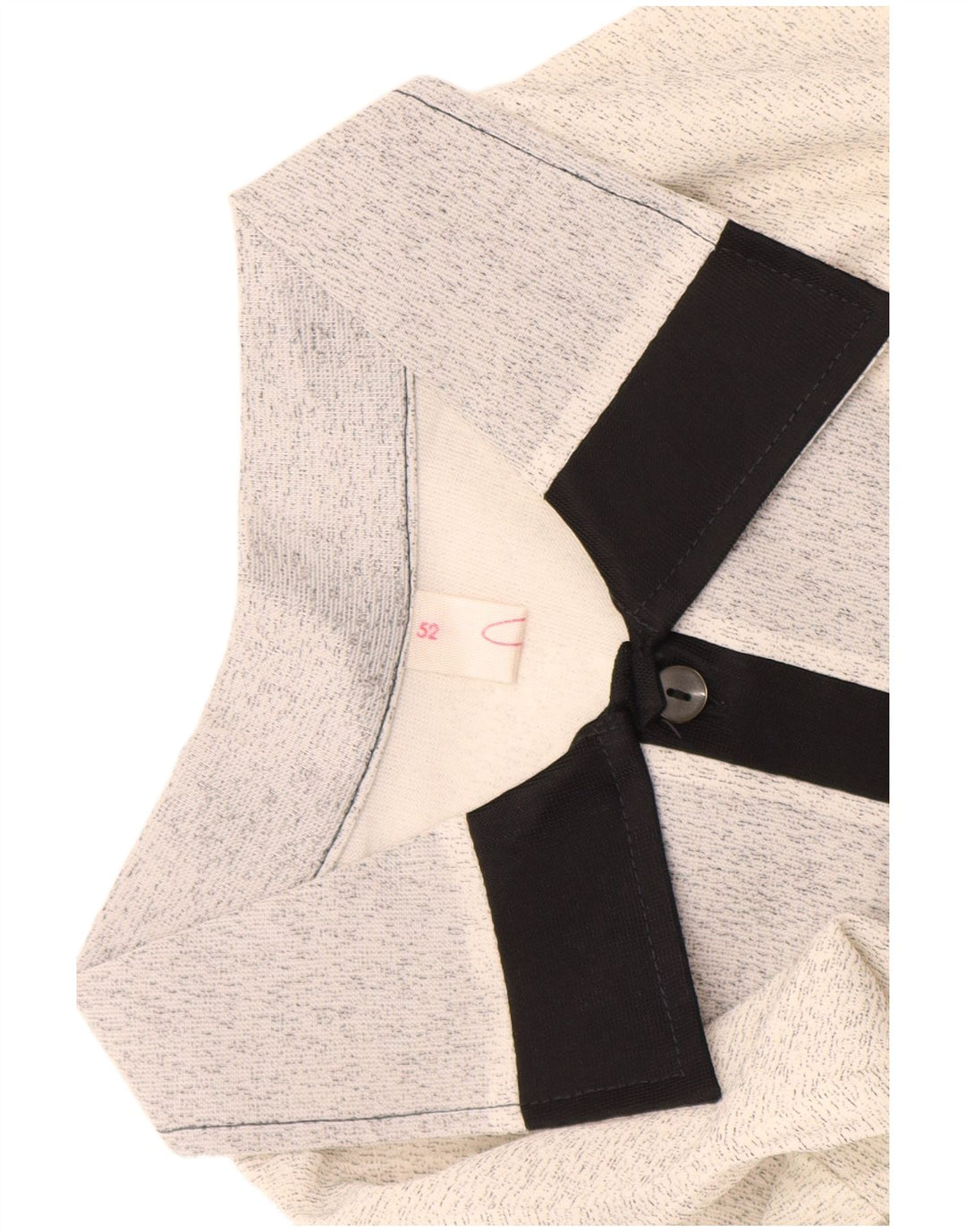 Vintage kortærmet herretrøje IT 52 Large Off White Flecked