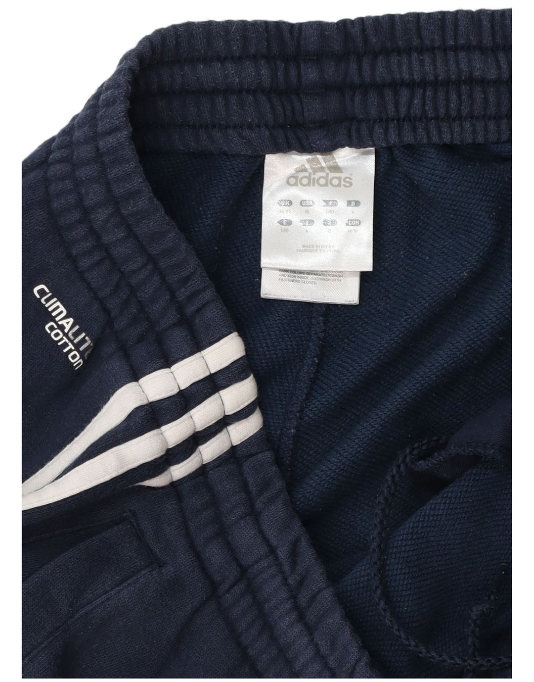 ADIDAS Herre Climalite træningsdragt Bukser UK 40/42 Medium Navyblå Bomuld