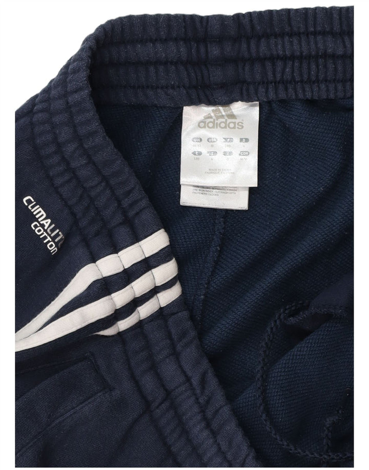 ADIDAS Herre Climalite træningsdragt Bukser UK 40/42 Medium Navyblå Bomuld