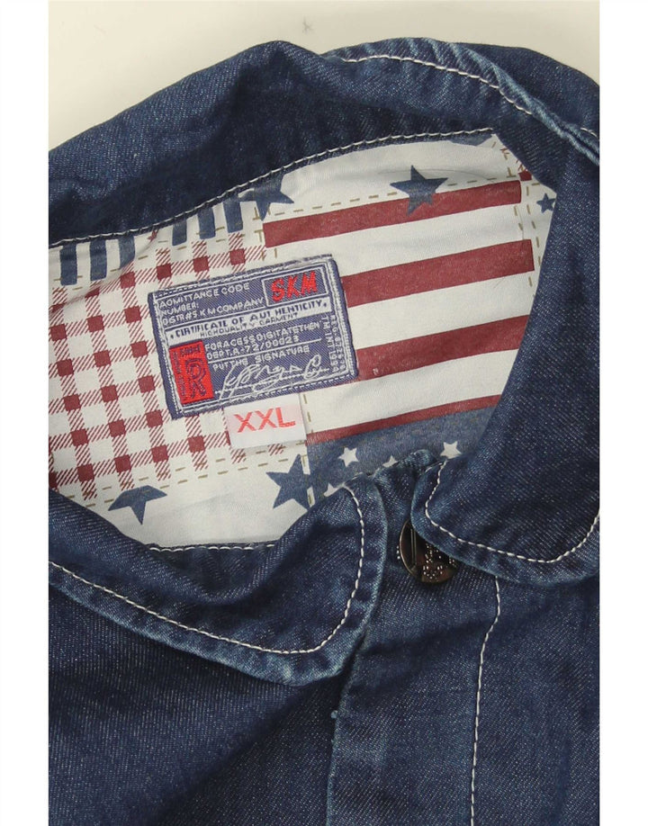 Vintage denimjakke til mænd UK 44 2XL Blå