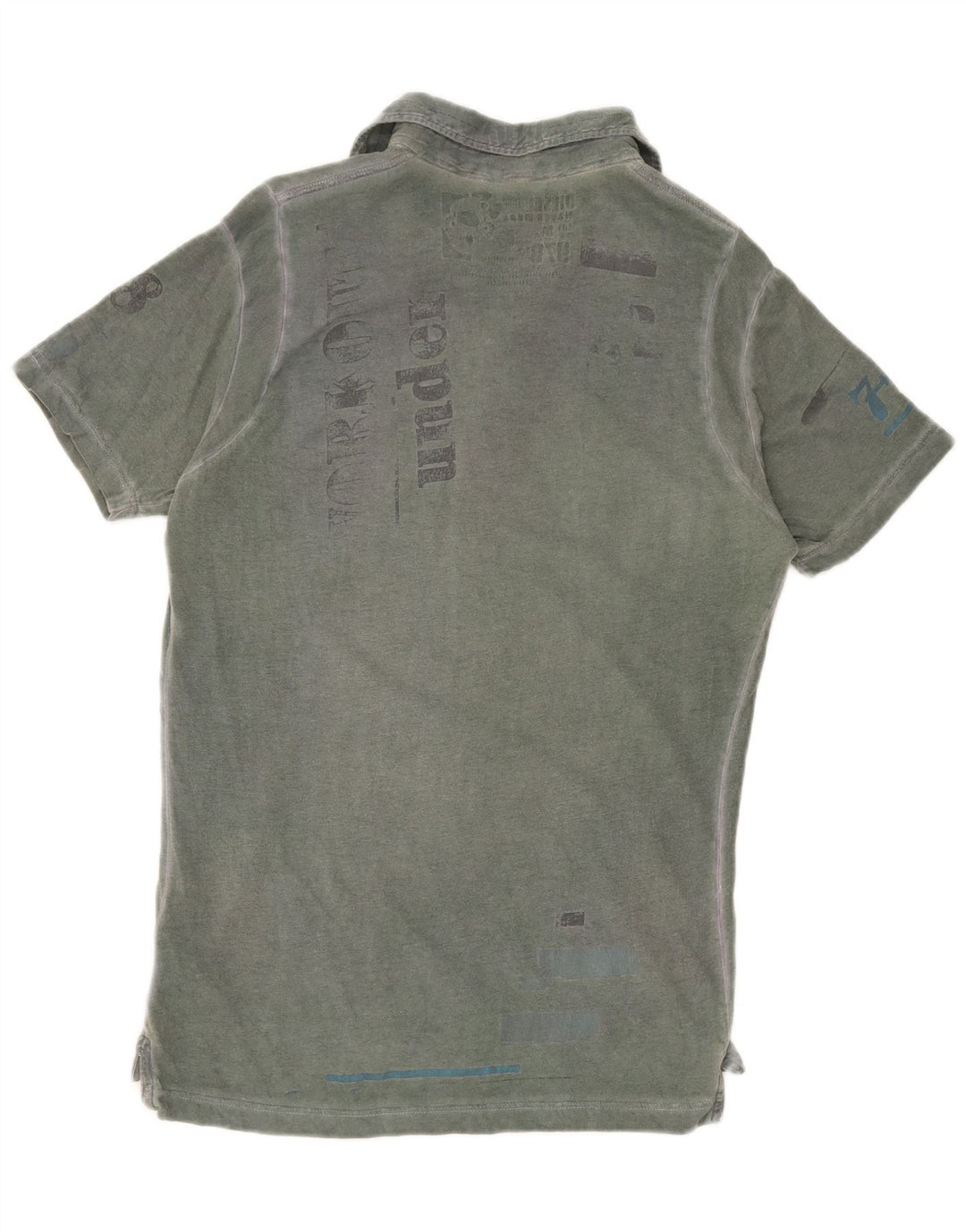 Diesel Herre grafisk poloshirt Medium Grøn Bomuld