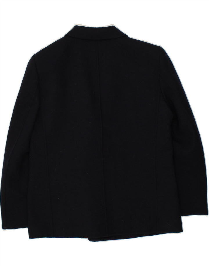 GALLARA Womens 1 Button 3/4 Sleeve Blazer Jacket IT 44 Medium Navy Blue Vintage Gallara and Second-Hand Gallara from Messina Hembry 
