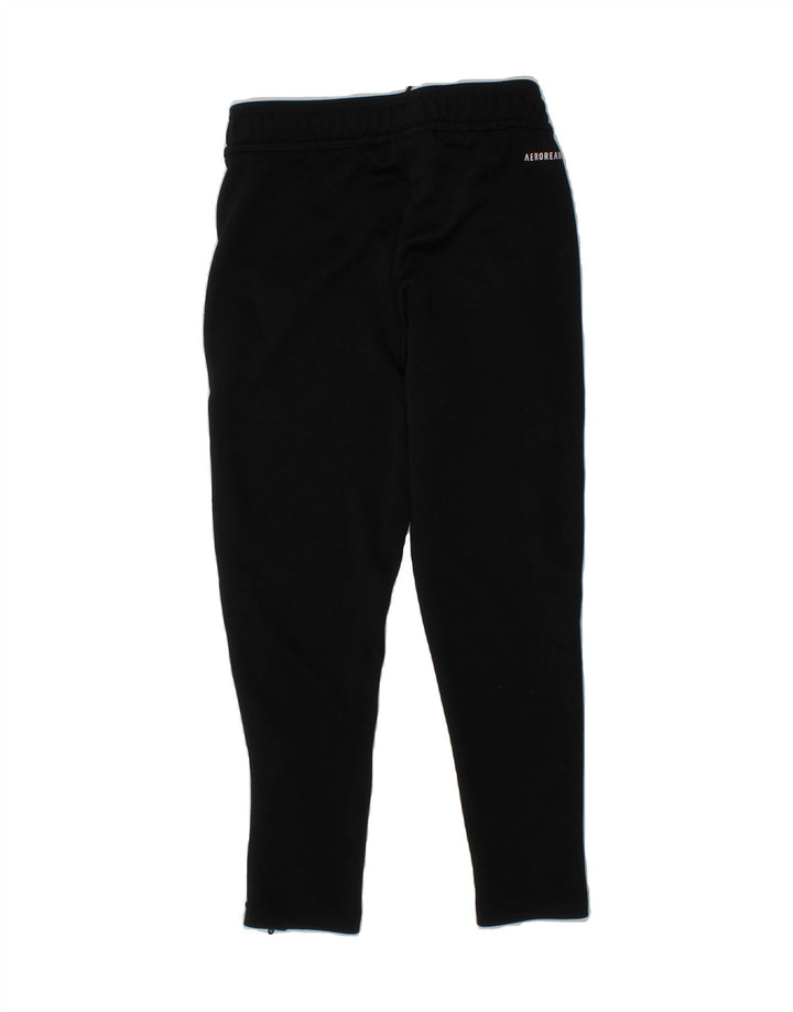 ADIDAS Boys Tracksuit Trousers 7-8 Years  Black Polyester Vintage Adidas and Second-Hand Adidas from Messina Hembry 