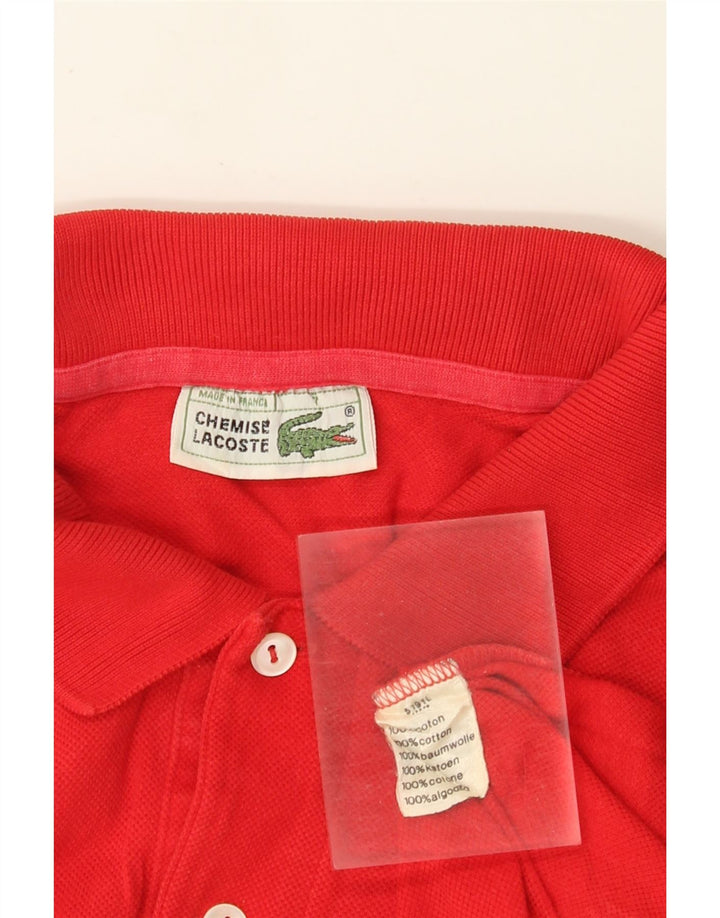 Lacoste Polo Shirt til mænd Str. 7 2XL Rød Bomuld