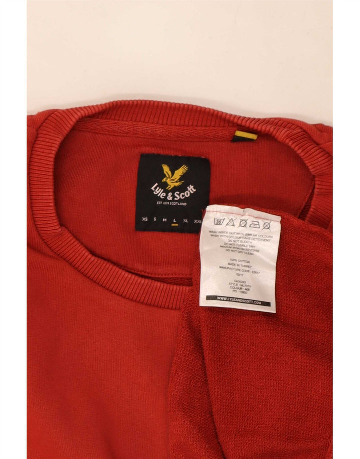 Lyle & Scott Sweatshirt til mænd, stor rød bomuld