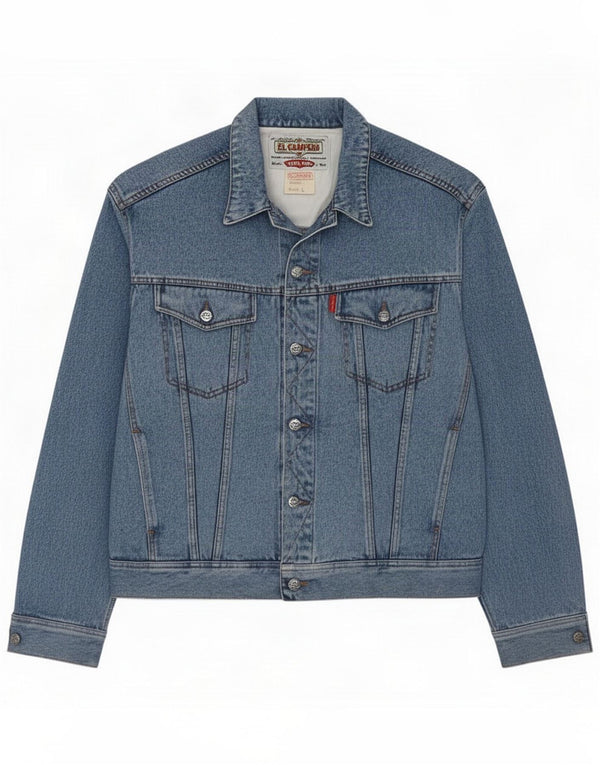 Vintage Herre denimjakke UK 40 Large Blue Cotton