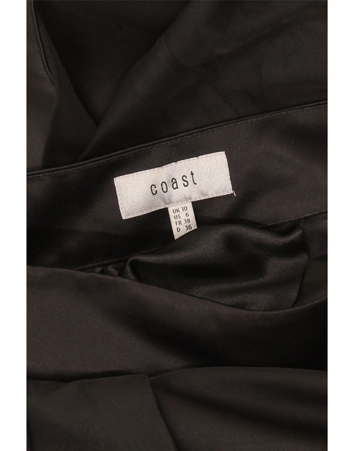Coast Womens Asymmetrisk Tiered Skirt UK 10 Small W26 Black