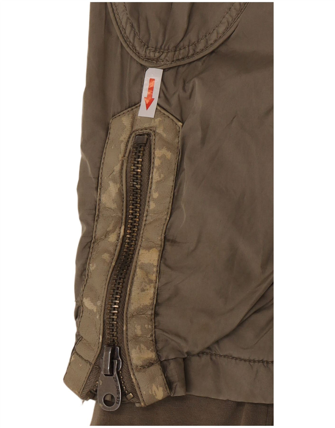 Zara Herre Hooded Windbreaker Jacket UK 44 2XL Grå Nylon