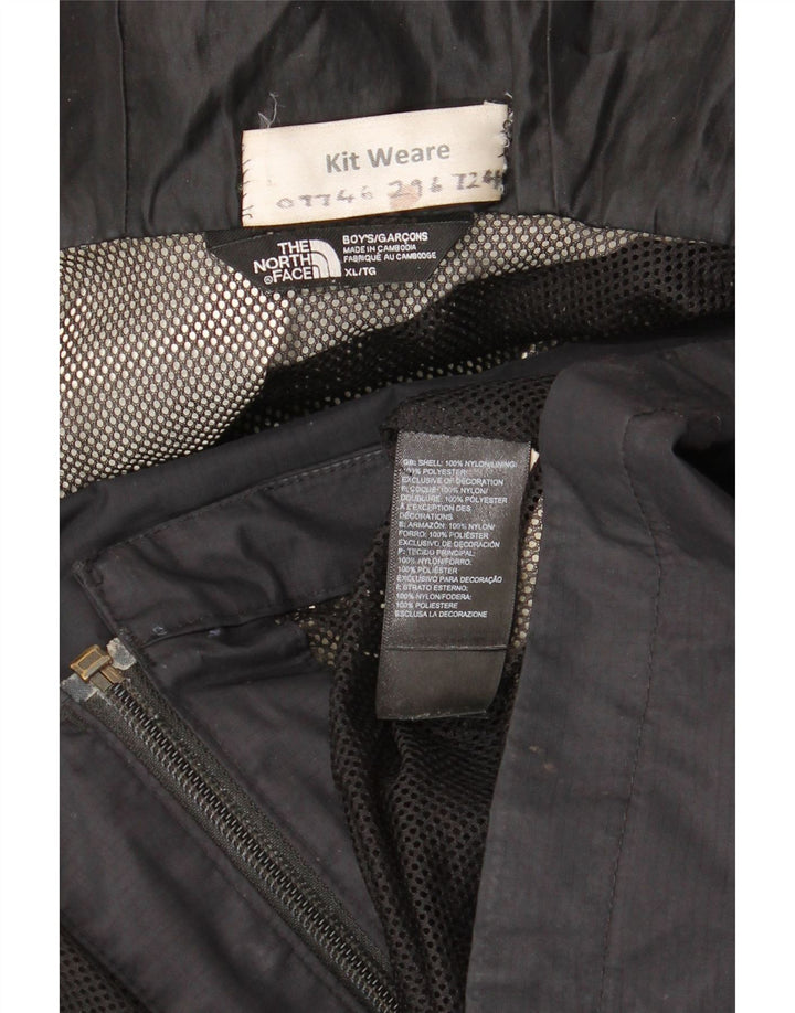The North Face Boys Regnjakke med hætte 14-15 år XL sort nylon