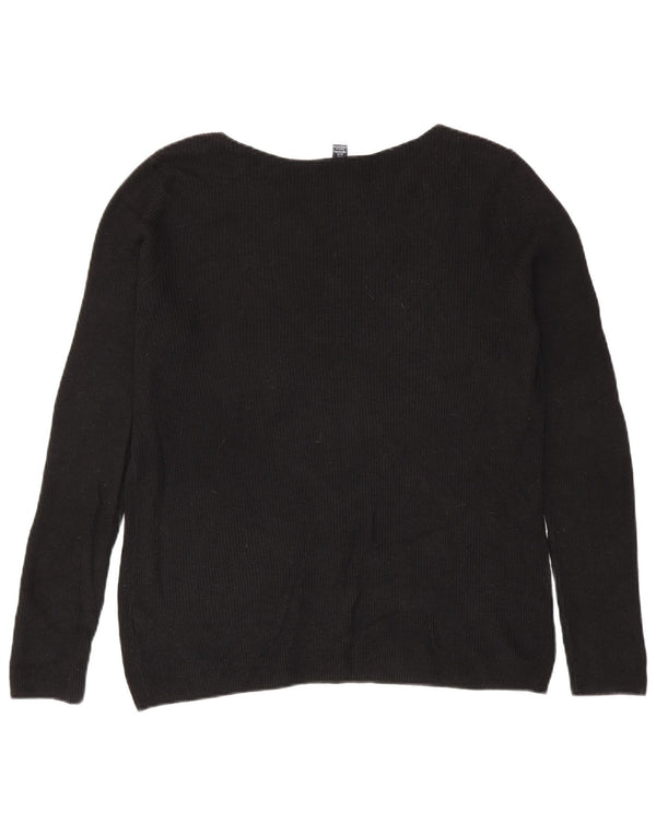 Gap Dame Boat Neck Jumper Sweater UK 18 XL Sort Bomuld