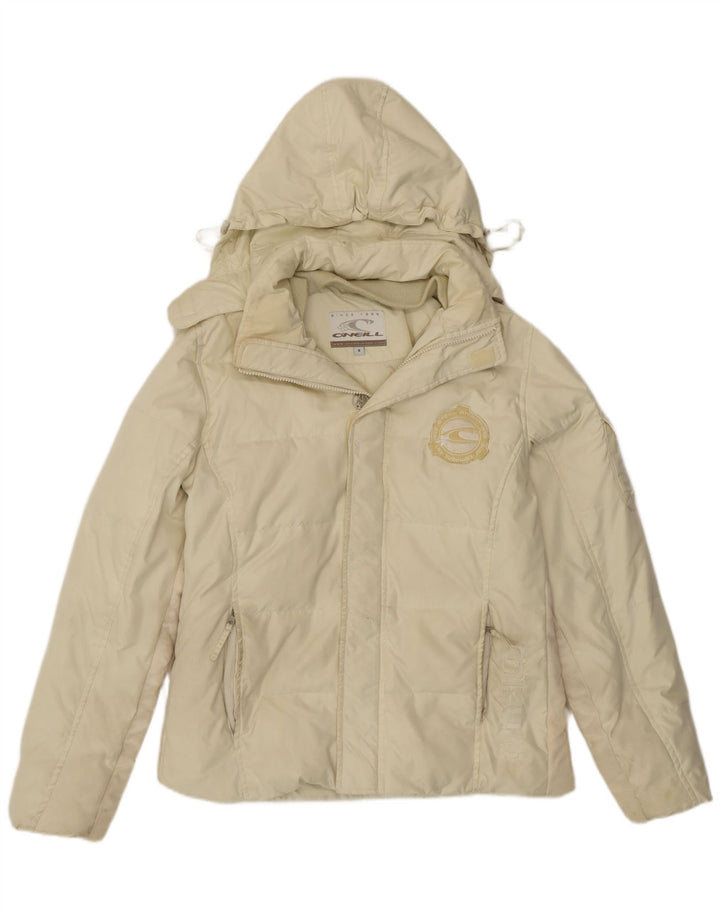 O'Neill Herre hættepolstret jakke UK 36 Small Off White Polyester