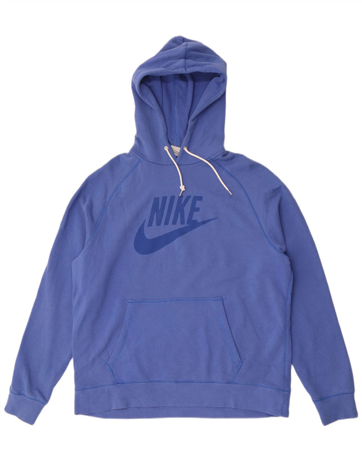 Nike grafisk hættetrøje til mænd XL blå bomuld