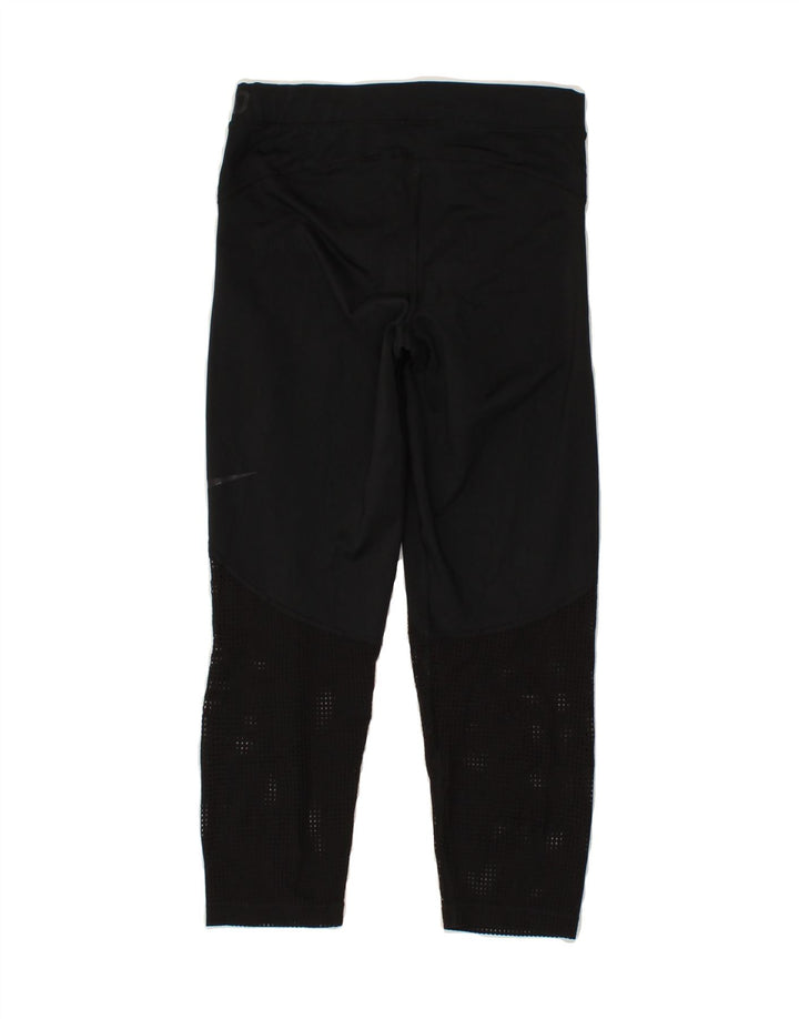 NIKE Womens Capri Leggings UK 4 XS  Black Polyester Vintage Nike and Second-Hand Nike from Messina Hembry 