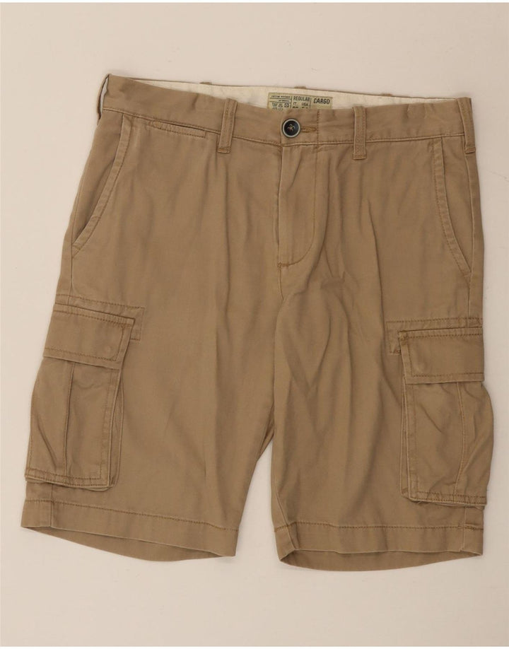 OVS Herre Cargo Shorts IT 46 Small W32 Beige Bomuld