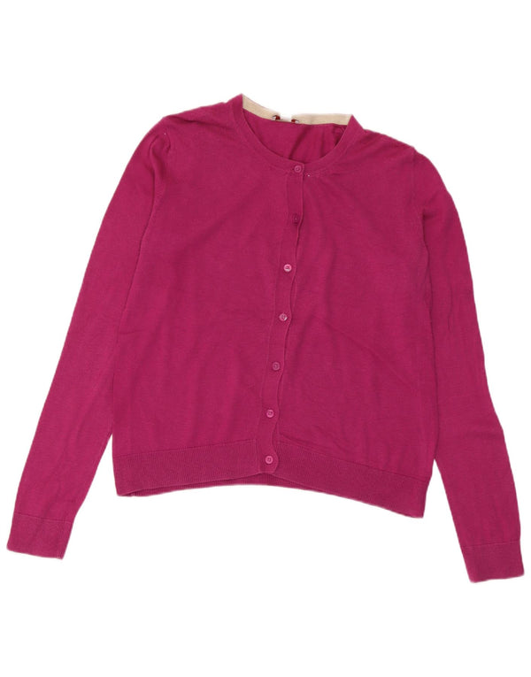 Gap Womens Crop Cardigan Sweater UK 10 Small Pink Bomuld