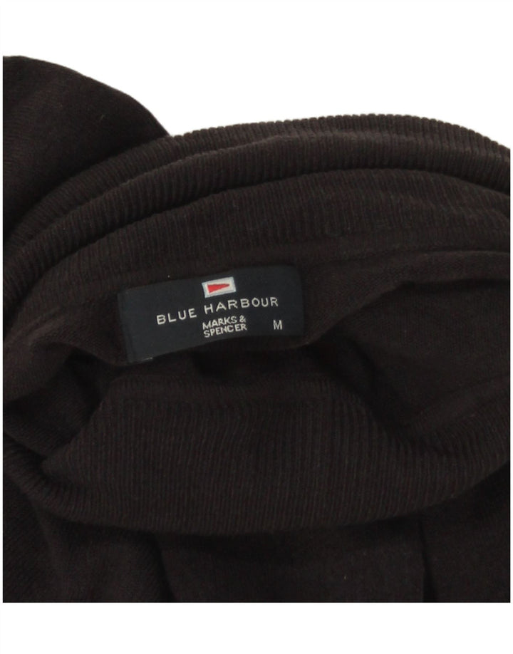 Marks & Spencer Herre Blue Harbor Rullehalstrøje trøje Medium Sort