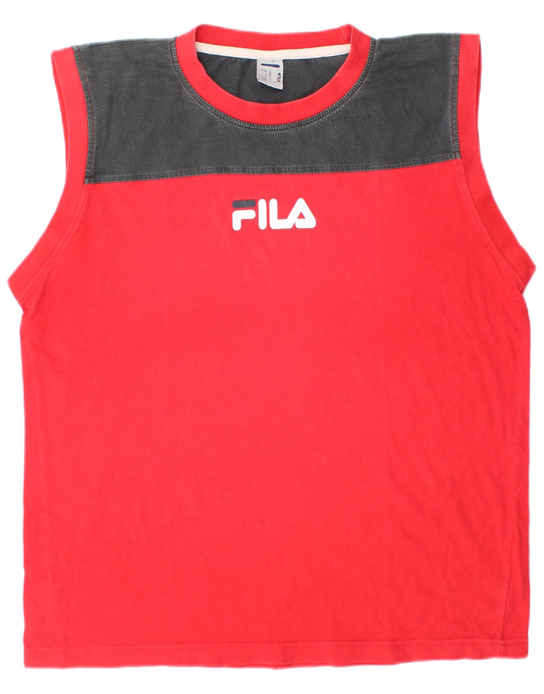 FILA Herrevest Top XL Rød Colourblock Cotton Sports