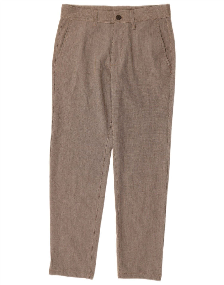Zara Herre Slim Suit Bukser EU 36 XS W29 L28 Grå Houndstooth Polyester