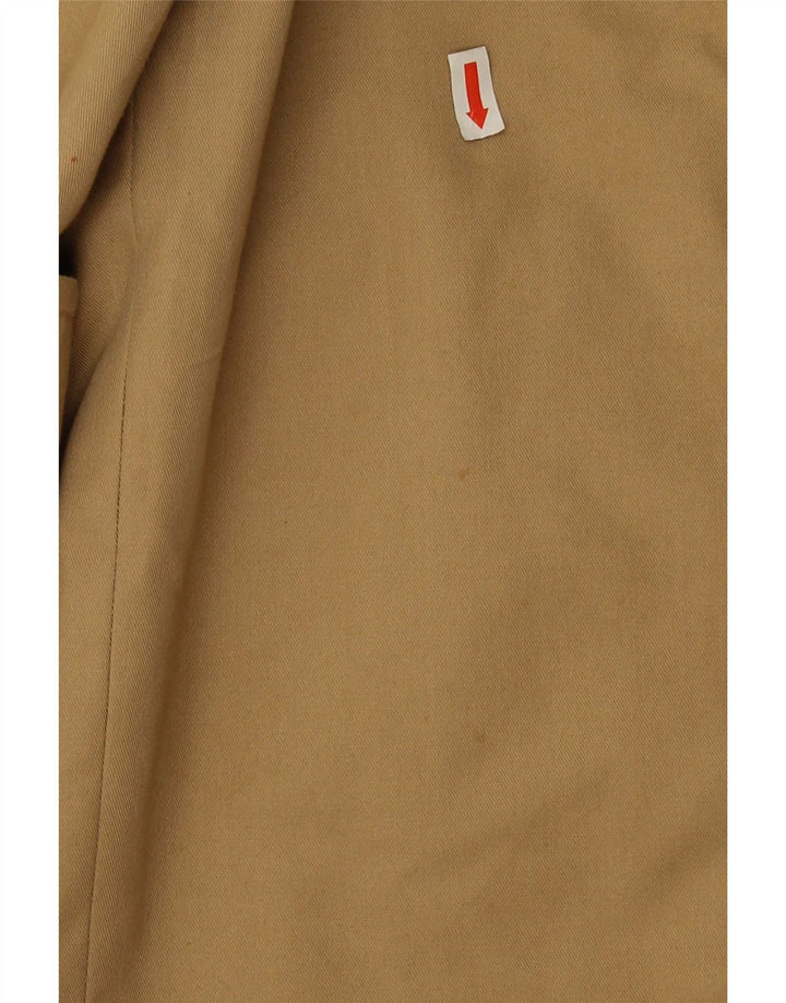 Diolen Herre Vendbar Overfrakke UK 36 Small Khaki Virgin Wool