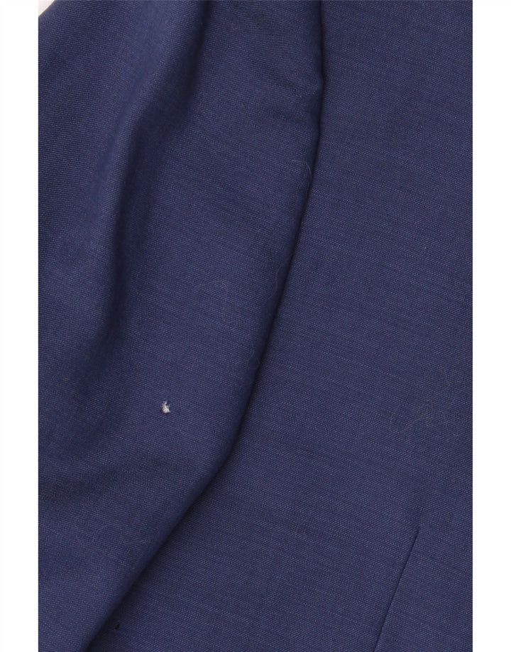 Calvin Klein Herre Short 2 Button Blazer Jacket UK 38 Medium Navy Blue Wool