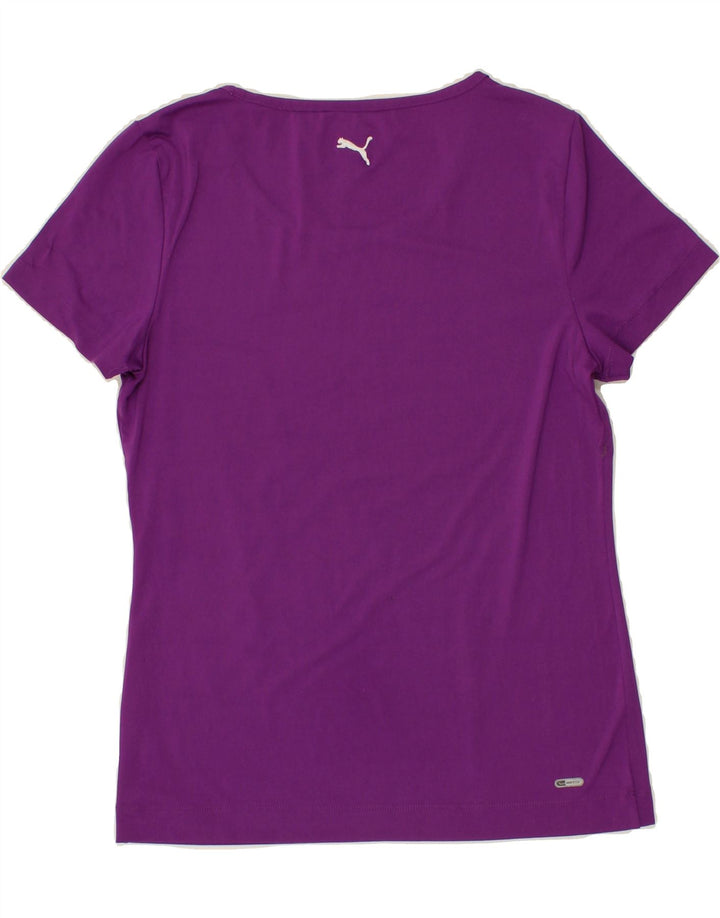 PUMA Womens Graphic T-Shirt Top UK 12 Medium Purple Vintage Puma and Second-Hand Puma from Messina Hembry 
