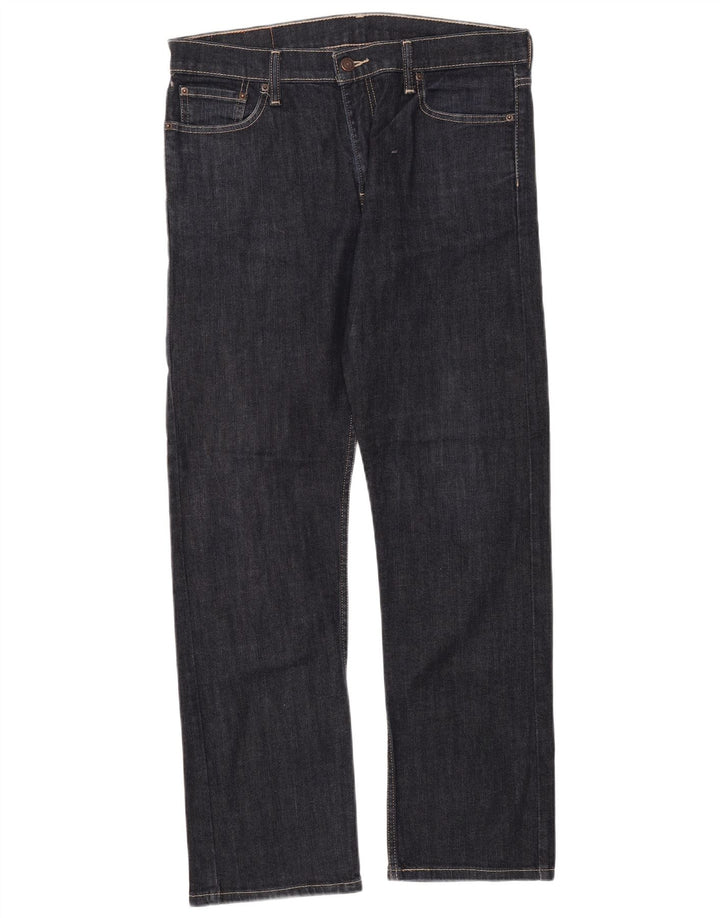 Levi's Dame 504 Straight Jeans W33 L32 Marineblå
