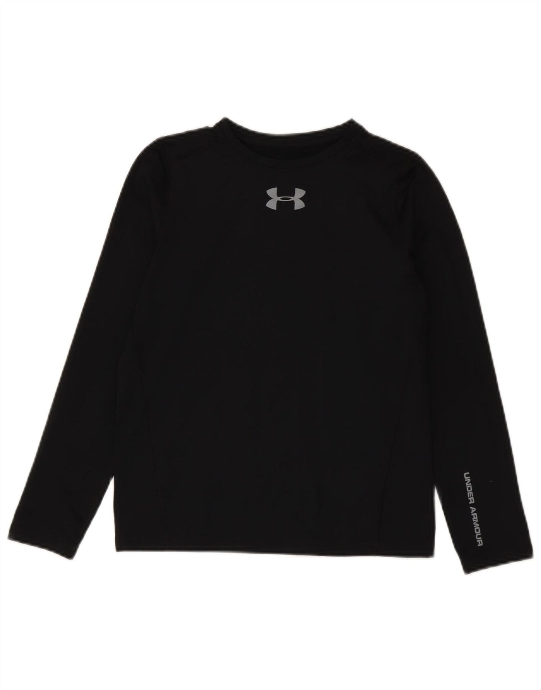 Under Armour Boys Cold Gear Grafisk Top Langærmet 11-12 År Stor Sort