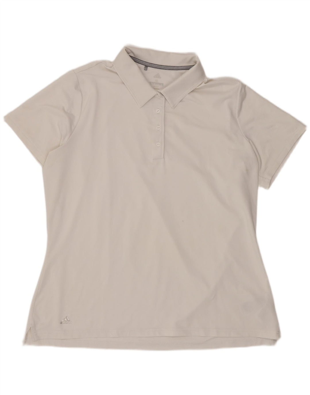 Adidas Dame Polo Shirt UK 18 XL Hvid Polyester