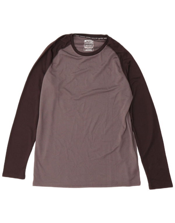 Mountain Warehouse Herre IsoCool Top Langærmet Medium Grey Colourblock