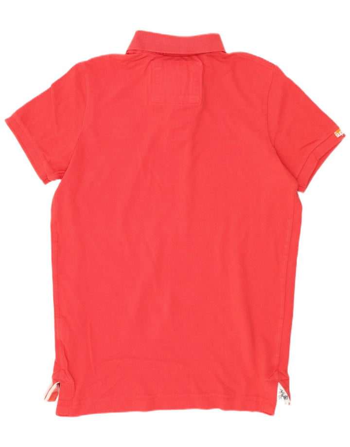 SUPERDRY Poloshirt til mænd Medium rød bomuld