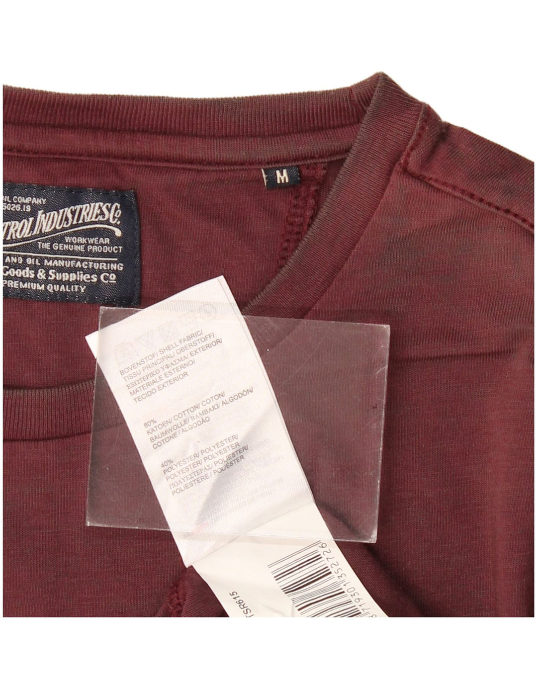 Petrol Industries Herre T-Shirt Top Medium Bourgogne Bomuld