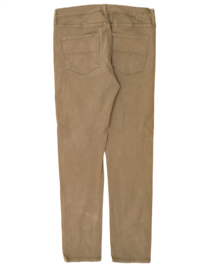 Marks & Spencer Herre Slim Jeans W32 L33 Khaki Bomuld