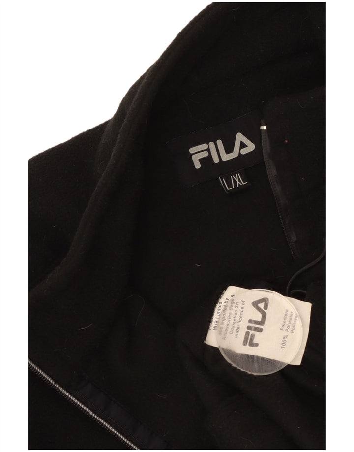 FILA Fleecejakke til mænd UK 40 Stor Sort Polyester