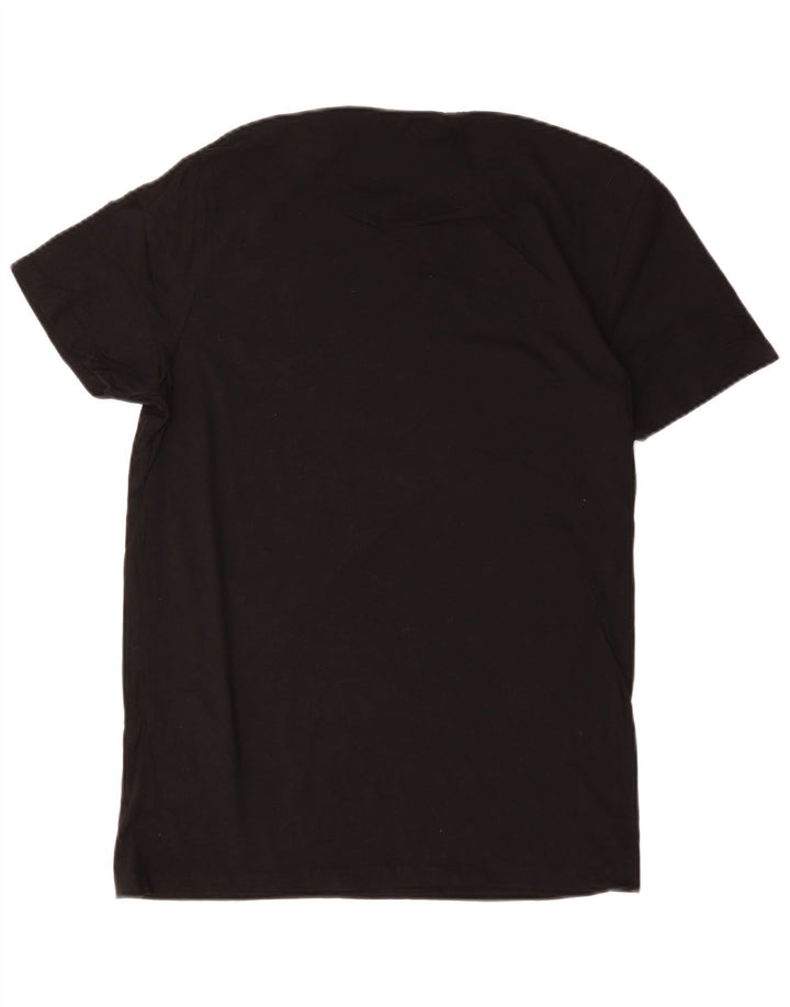 Jack & Jones Herre grafisk T-shirt Top Stor sort bomuld