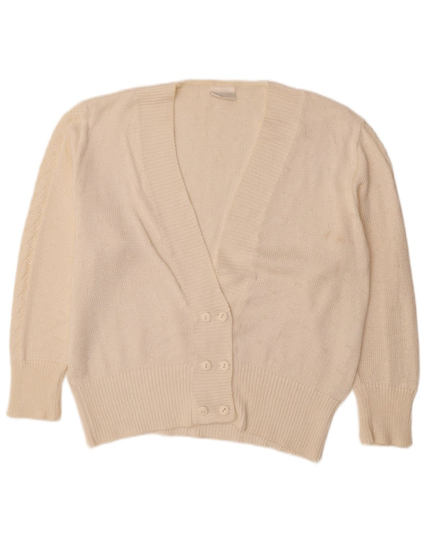 Rabe Dame Cardigan Sweater EU 46 XL Off White Akryl