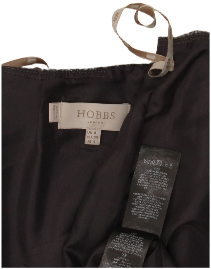 Hobbs Pencil Nederdel til kvinder UK 8 Small W28 Grå ternet uld