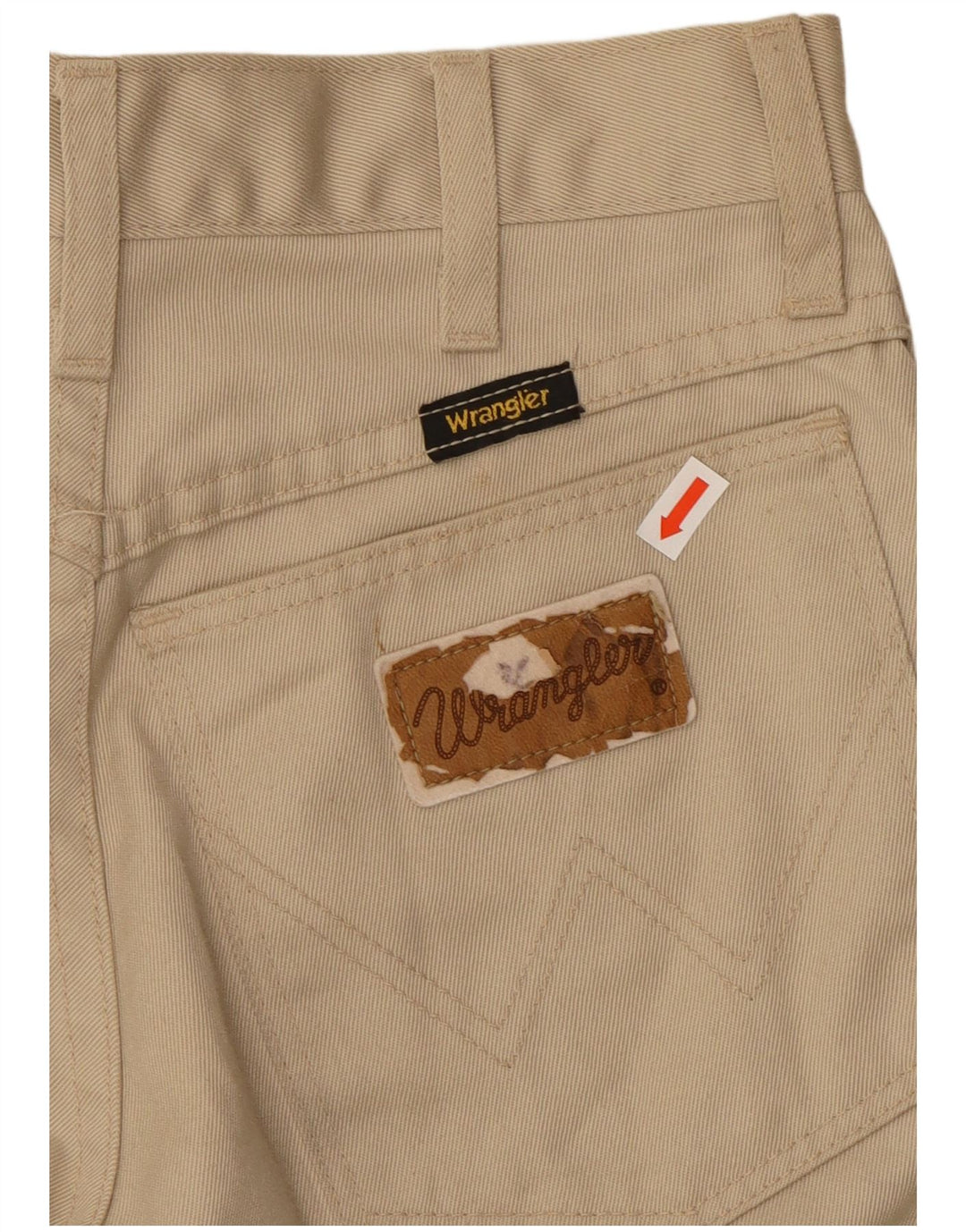 WRANGLER Dame Bootcut Casual Bukser W26 L32 Beige Bomuld